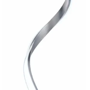 Velador Espiral Mesa Luz Led Lampara Escritorio Usb Deco Plateado