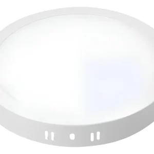 Plafón Led Candela Base Circular 18w Luz Cálida 219x25