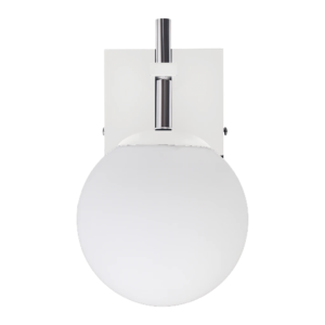 Aplique de pared Fiore G9 vidrio opal blanco