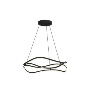 Colgante LED Nudo 47W dimerizable negro