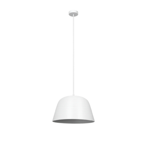 Lámpara colgante Piluso 40 cm E27 blanca
